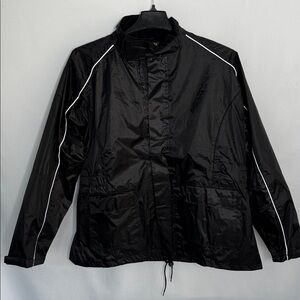 Joe Rocket RS-2 Waterproof Motorcycle Rain Jacket - Black NEW Size 1D(2XL)